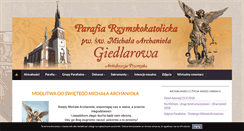 Desktop Screenshot of parafiagiedlarowa.com